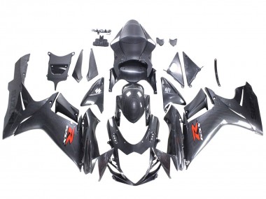 2011-2024 Suzuki GSXR 600 / GSXR 750 Motorcycle Fairings - Black Carbon Fiber Red Canada for Sale