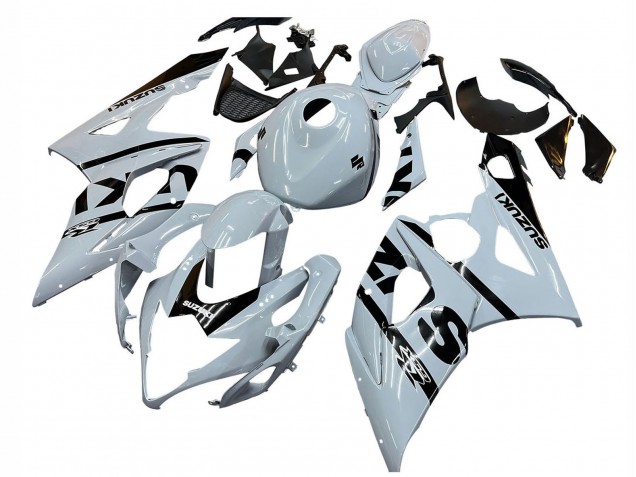 2005-2006 Suzuki GSXR 1000 Motorcycle Fairings - White Black Canada for Sale