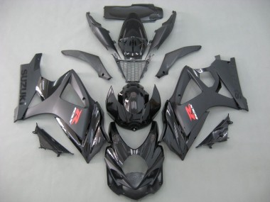 2007-2008 Suzuki GSXR 1000 Motorcycle Fairings - Matte Black Glossy Black Canada for Sale