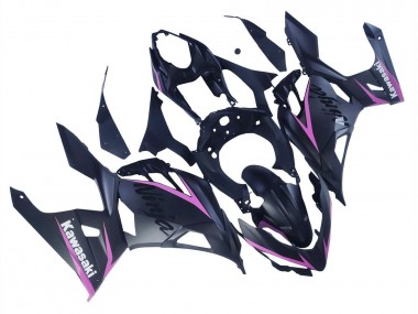 2018-2024 Kawasaki Ninja 400 Motorcycle Fairings - Matte Black Pink Canada for Sale
