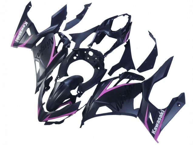 2018-2024 Kawasaki Ninja 400 Motorcycle Fairings - Matte Black Pink Canada for Sale