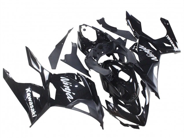 2018-2024 Kawasaki Ninja 400 Motorcycle Fairings - Glossy Black Matte Black White Decals Canada for Sale