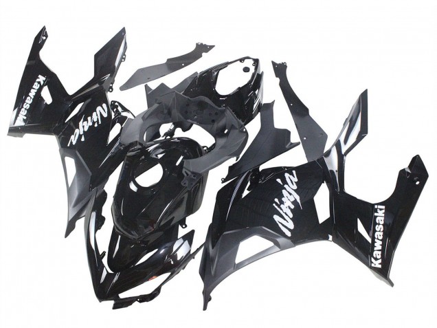 2018-2024 Kawasaki Ninja 400 Motorcycle Fairings - Glossy Black Matte Black White Decals Canada for Sale