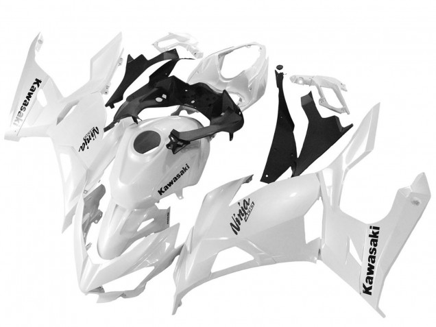 2018-2024 Kawasaki Ninja 400 Motorcycle Fairings - Glossy White Canada for Sale