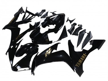 2004-2006 Yamaha YZF 1000 R1 Motorcycle Fairings - Glossy Black Gold Decals Canada for Sale