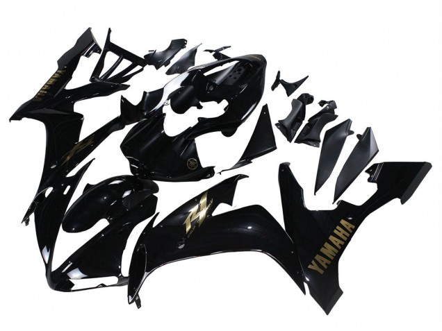 2004-2006 Yamaha YZF 1000 R1 Motorcycle Fairings - Glossy Black Gold Decals Canada for Sale