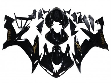 2004-2006 Yamaha YZF 1000 R1 Motorcycle Fairings - Glossy Black Gold Decals Canada for Sale