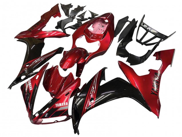 2004-2006 Yamaha YZF 1000 R1 Motorcycle Fairings - Red Glossy Black Canada for Sale