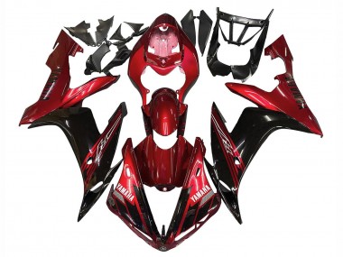 2004-2006 Yamaha YZF 1000 R1 Motorcycle Fairings - Red Glossy Black Canada for Sale