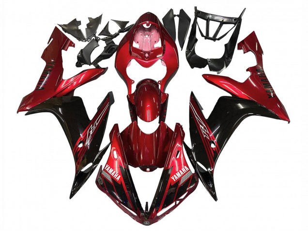 2004-2006 Yamaha YZF 1000 R1 Motorcycle Fairings - Red Glossy Black Canada for Sale