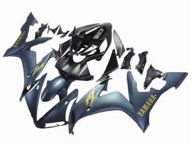 2004-2006 Yamaha YZF 1000 R1 Motorcycle Fairings - Dark Blue Gold Decals Canada for Sale