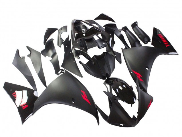 2009-2011 Yamaha YZF 1000 R1 Motorcycle Fairing - Matte Black Red Decal Canada for Sale