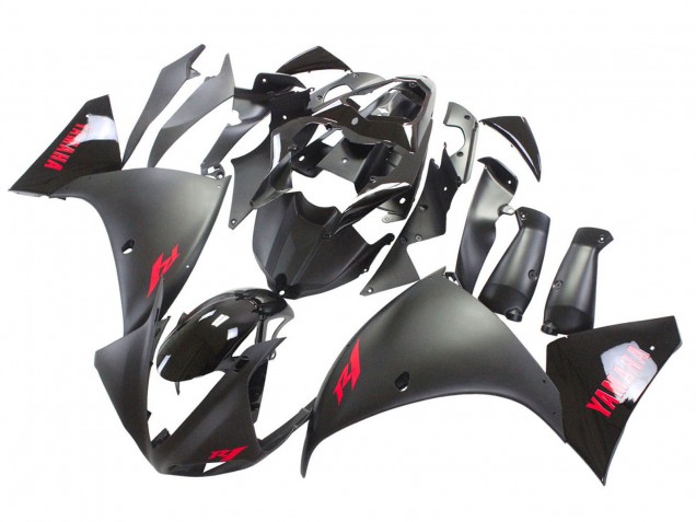 2009-2011 Yamaha YZF 1000 R1 Motorcycle Fairing - Matte Black Red Decal Canada for Sale
