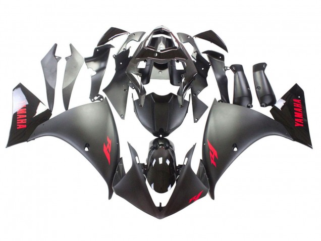 2009-2011 Yamaha YZF 1000 R1 Motorcycle Fairing - Matte Black Red Decal Canada for Sale