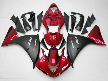 2009-2011 Yamaha YZF 1000 R1 Motorcycle Fairings - Red Matte Black Canada for Sale