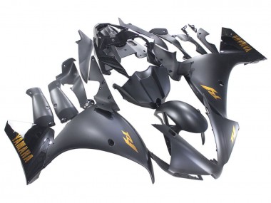 2012-2014 Yamaha YZF 1000 R1 Motorcycle Fairings - Matte Black Gold Decals Canada for Sale
