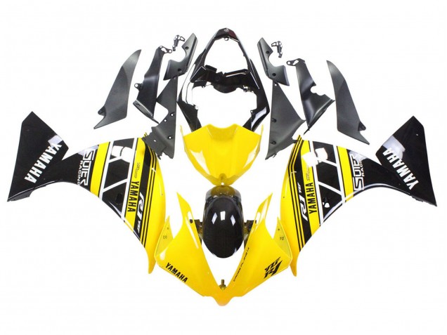 2012-2014 Yamaha YZF 1000 R1 Motorcycle Fairings - Yellow White Black Canada for Sale
