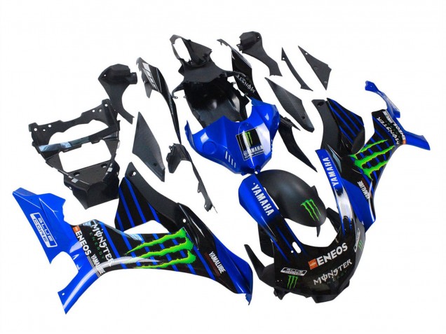2015-2019 Yamaha YZF 1000 R1 Motorcycle Fairings - Blue Matte Black Green Monster ENEOS Canada for Sale