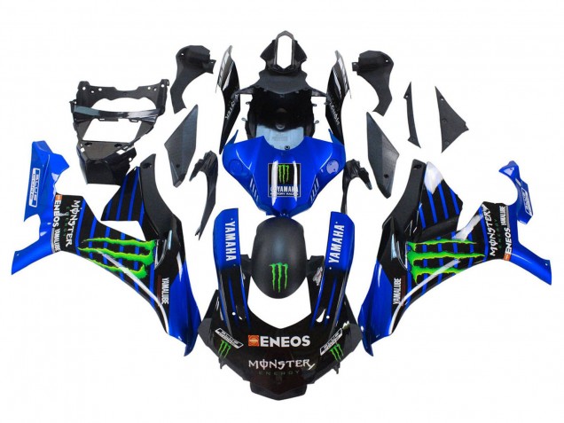 2015-2019 Yamaha YZF 1000 R1 Motorcycle Fairings - Blue Matte Black Green Monster ENEOS Canada for Sale