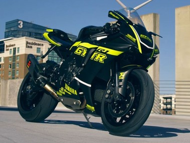 2020-2025 Yamaha YZF 1000 R1 Motorcycle Fairings - Glossy Black Fluorescent Yellow Canada for Sale