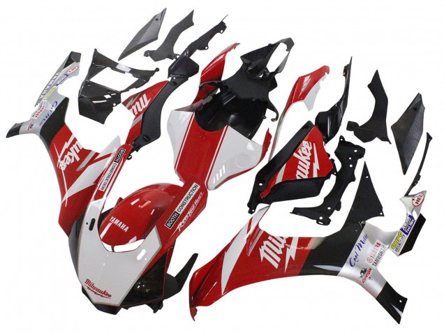 2020-2025 Yamaha YZF 1000 R1 Motorcycle Fairings - White Red Black Milwaukee Canada for Sale