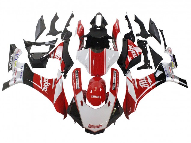 2020-2025 Yamaha YZF 1000 R1 Motorcycle Fairings - White Red Black Milwaukee Canada for Sale