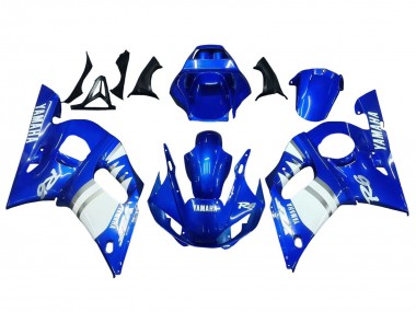 1998-2002 Yamaha YZF 600 R6 Motorcycle Fairings - Blue White Canada for Sale