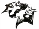 2003-2004 Yamaha YZF R6 Motorcycle Fairings - Glossy Black White Decals Canada for Sale