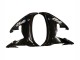 2003-2004 Yamaha YZF R6 Motorcycle Fairings - Glossy Black White Decals Canada for Sale