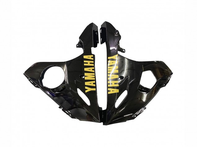 2006-2009 Yamaha YZF R6S Motorcycle Fairings - Glossy Black Gold Decals Canada for Sale