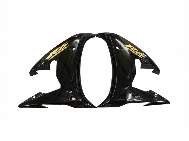 2006-2009 Yamaha YZF R6S Motorcycle Fairings - Glossy Black Gold Decals Canada for Sale