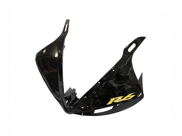 2006-2009 Yamaha YZF R6S Motorcycle Fairings - Glossy Black Gold Decals Canada for Sale