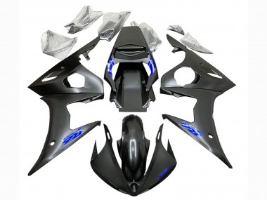 2006-2009 Yamaha YZF R6S Motorcycle Fairings - Matte Black Blue Canada for Sale