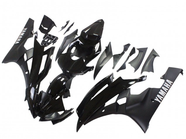 2006-2007 Yamaha YZF 600 R6 Motorcycle Fairings - Glossy Black Matte Black Canada for Sale