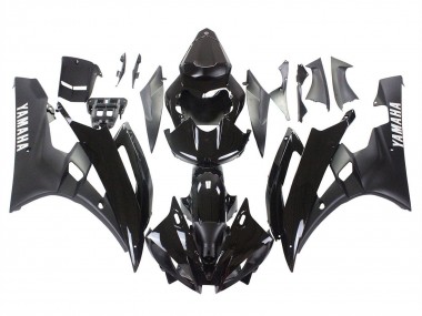 2006-2007 Yamaha YZF 600 R6 Motorcycle Fairings - Glossy Black Matte Black Canada for Sale