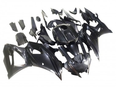 2021-2024 Yamaha YZF R7 Motorcycle Fairings - Black Carbon Fiber Carbon Fiber Canada for Sale
