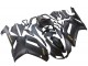 2007-2008 Kawasaki ZX6R Motorcycle Fairings - Matte Black with Yellow Logo Ninja Canada for Sale