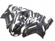 2007-2008 Kawasaki ZX6R Motorcycle Fairings - Matte Black with Yellow Logo Ninja Canada for Sale