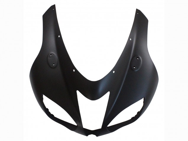 2007-2008 Kawasaki ZX6R Motorcycle Fairings - Matte Black with Yellow Logo Ninja Canada for Sale