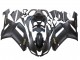 2007-2008 Kawasaki ZX6R Motorcycle Fairings - Matte Black with Yellow Logo Ninja Canada for Sale