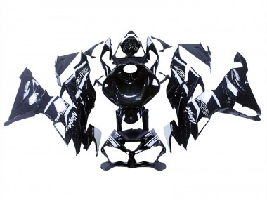 2019-2022 Kawasaki ZX6R Motorcycle Fairings - Glossy Black White Canada for Sale