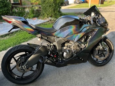 2019-2022 Kawasaki ZX6R Motorcycle Fairings - Black Rainbow Canada for Sale