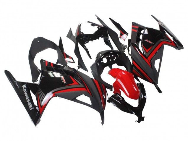 2013-2024 Kawasaki EX300 Motorcycle Fairings - Red Black Canada for Sale