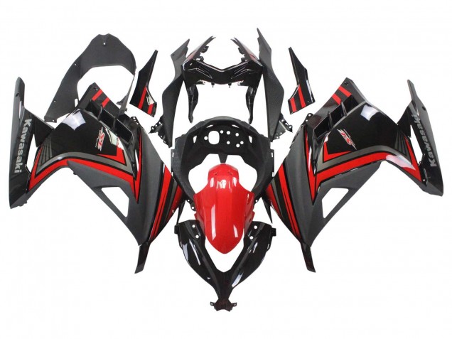 2013-2024 Kawasaki EX300 Motorcycle Fairings - Red Black Canada for Sale