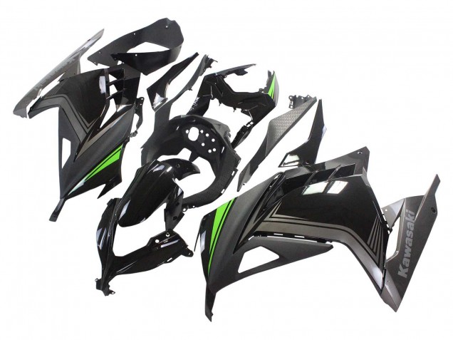 2013-2024 Kawasaki EX300 Motorcycle Fairings - Glossy Black Matte Black Green Canada for Sale