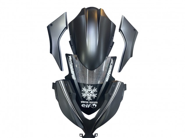 2013-2024 Kawasaki EX300 Motorcycle Fairings - Matte Black White Elf Snow Canada for Sale