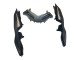 2013-2024 Kawasaki EX300 Motorcycle Fairings - Matte Black White Elf Snow Canada for Sale