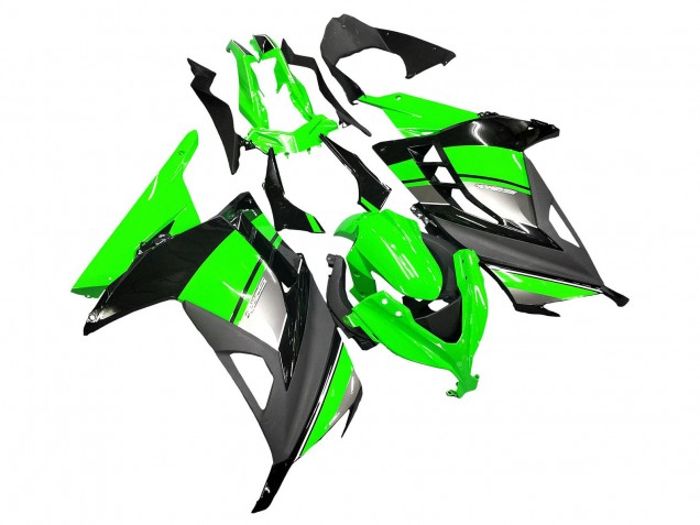 2013-2024 Kawasaki EX300 Motorcycle Fairings - Green Silver Black Canada for Sale