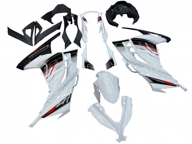 2013-2024 Kawasaki EX300 Motorcycle Fairings - White Red Black Canada for Sale