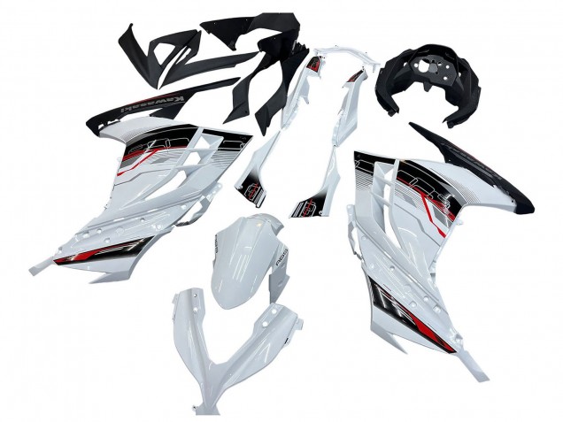 2013-2024 Kawasaki EX300 Motorcycle Fairings - White Red Black Canada for Sale